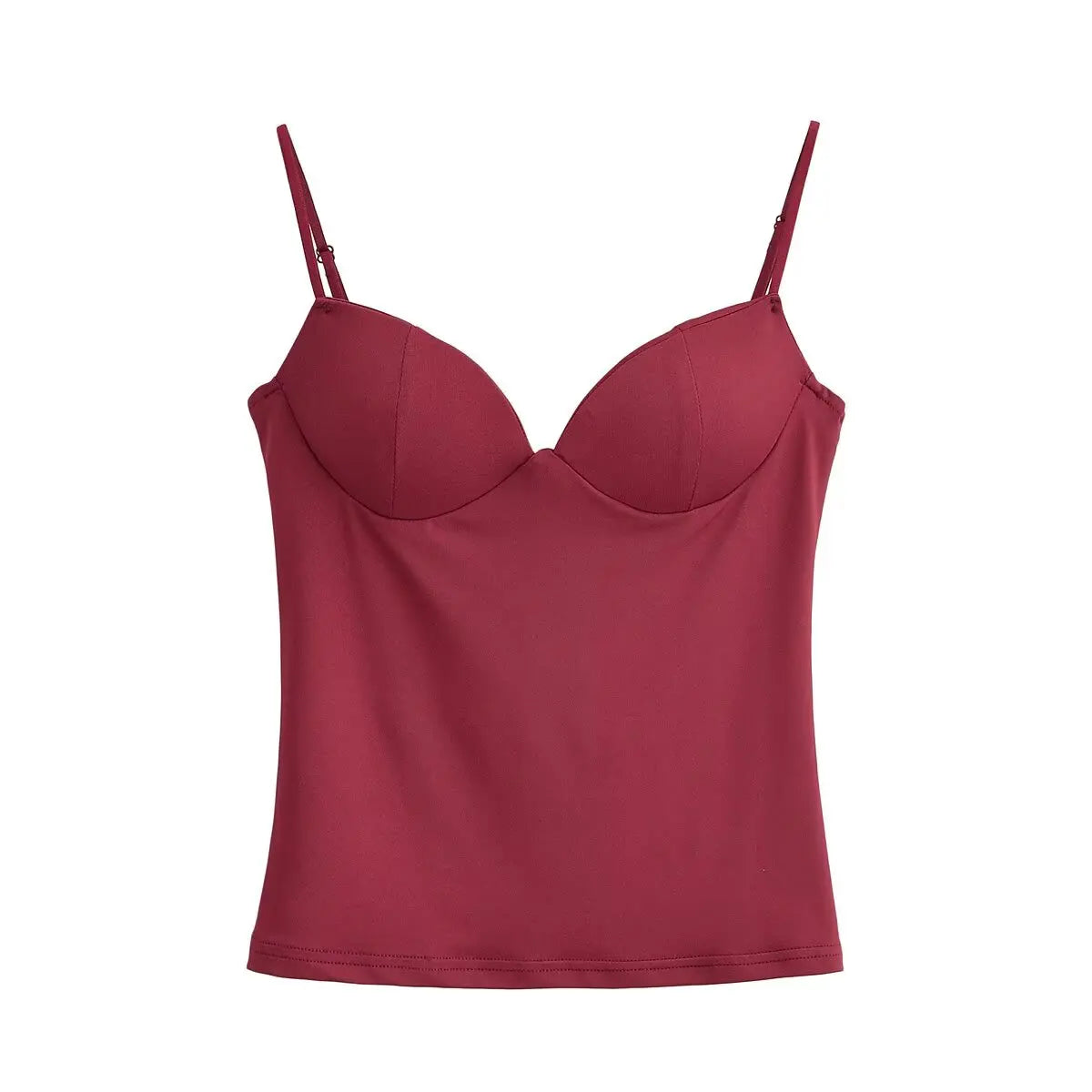 Women's V-Neck Spaghetti Strap Camisole Bra Top