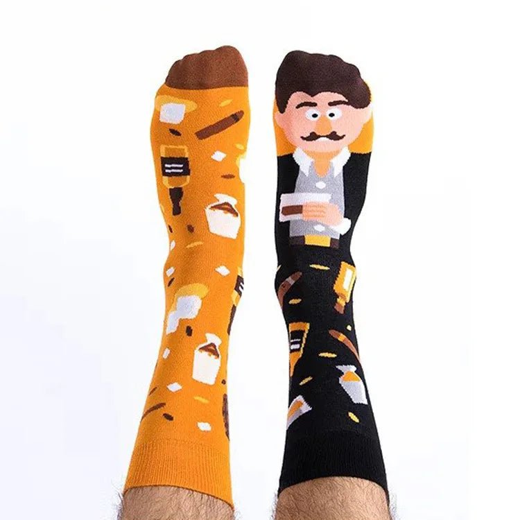 Women's Plant, Hedgehog & Sloth Print Socks – Trendy Casual Socks - lily supply