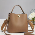 New Women's Handbag Bucket Bag High-end Female Bag Lightweight Crossbody Single Shoulder Bag Twist Lock Small Bucket Bag