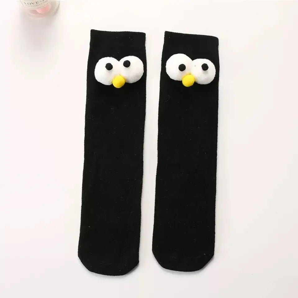 Women's 3D Eyes Funny Kawaii Socks - Harajuku Designer Cute Happy Gift Socks - lily supply