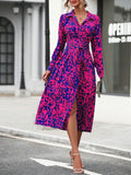 Women's Belted Shirt Midi Dress