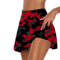 Tennis for Women Dance Fitness Solid Sports Skirts Women Tennis Running Skort Active Athletic Yoga Fitness Skirt Short - lily supply