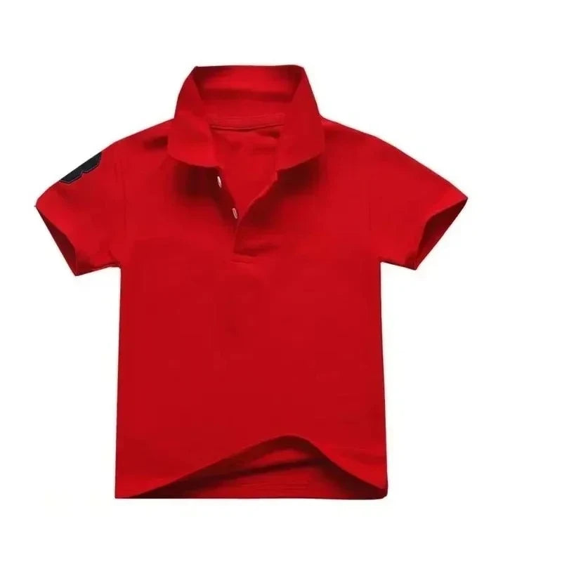 Baby Boys Cartoon Embroidery Polo Shirt