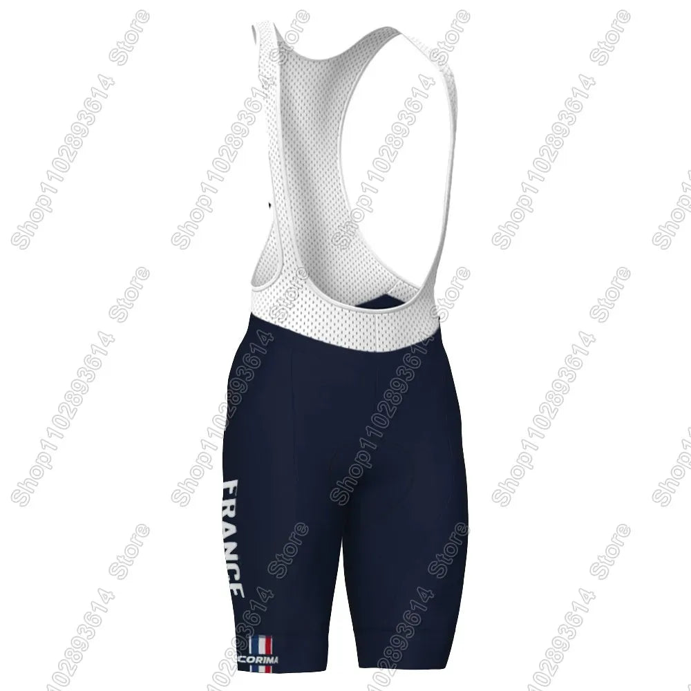 France National Team 2026 Cycling Jersey Set Summer Bicycle Clothing Road Bike Shirts Suit Bicycle Bib Shorts MTB Ropa Maillot - lily supply