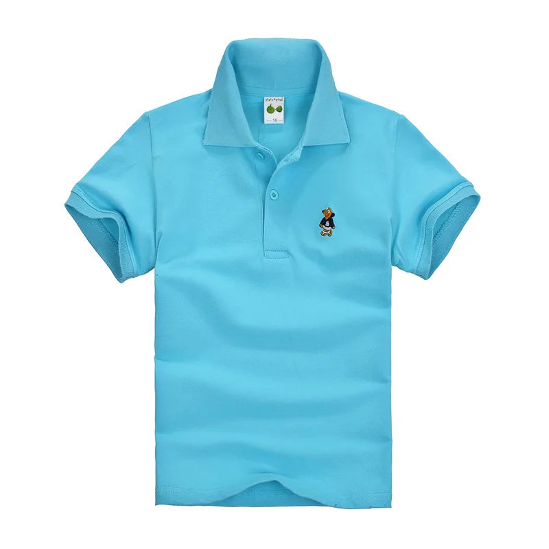 Boys Solid Polo Shirt School Uniform