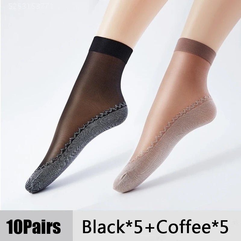 Women's Ultrathin Transparent Boat Socks – Invisible No - Show Socks - lily supply
