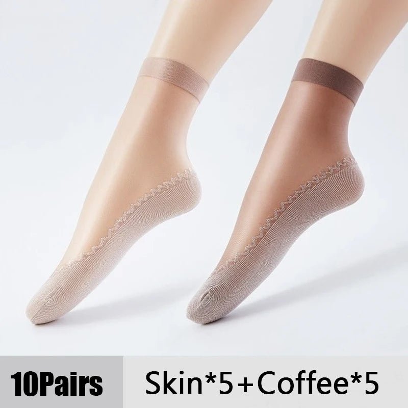 Women's Ultrathin Transparent Boat Socks – Invisible No - Show Socks - lily supply