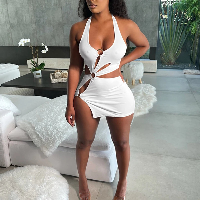 Women's Hollow Bodycon Mini Dress