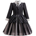 Girls Party Dress Girl Clothing Elegant Ball Gown Black Stripes Girls Princess Dress Carnival Birthday Party Role Play Dress - lily supply