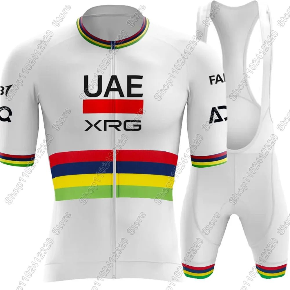 UAE Cycling Team 2026 Tadej Pogacar Jersey Set Men France Tour Clothing Road Bike Shirts Suit Bicycle Bib Shorts MTB Maillot - lily supply