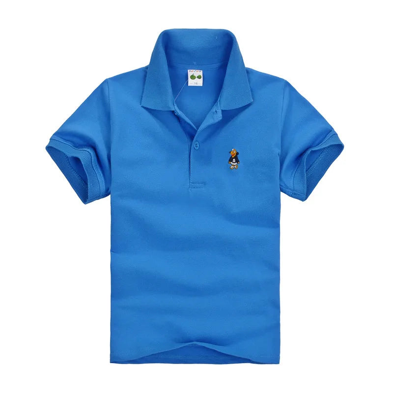 Boys Solid Polo Shirt School Uniform