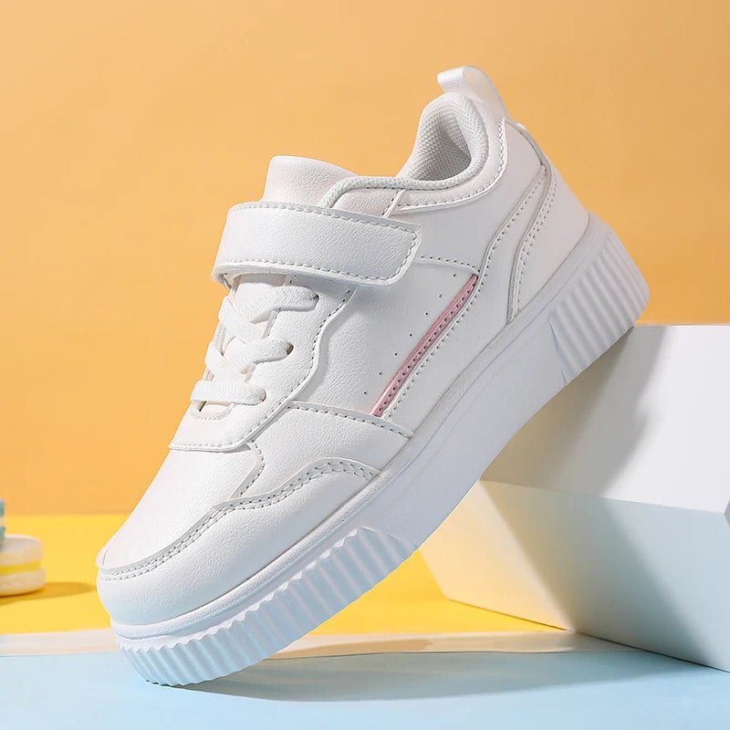 New Luxury Children Shoes Girls Sneaker White Pink Cute Daily Walking Kids Casual Sneaker Flat Sports Tennis Shoes for Girls - lily supply
