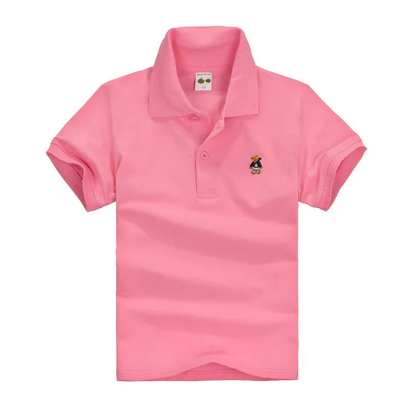 Boys Solid Polo Shirt School Uniform