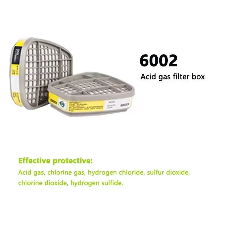 6001/6002/6004 Cartridge Box 5N11 Cotton Filters Sets For 3m 6200/7502/6800 Dust Gas Mask Respirator Chemical Painting Spraying - lily supply