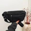 Women's Corduroy Waist Bag – Crossbody Chest Bag & Fanny Pack