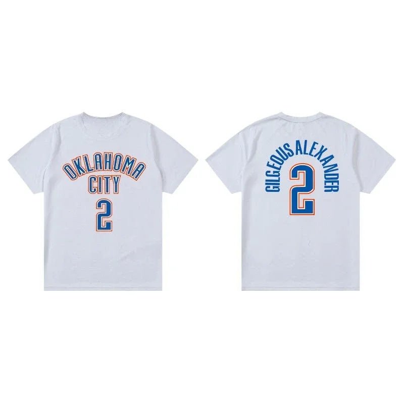 SGA, Williams & Holmgren Basketball Jersey – Casual Short Sleeve Fan Shirt - lily supply