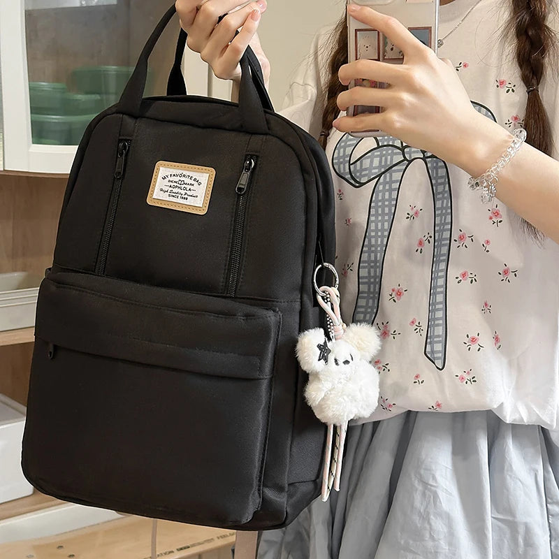 Women's Backpack Daily Travel Female Multi-pocket Casual Woman Man Travel Bag Schoolbag for Teenage Girl Boy Laptop Knapsack