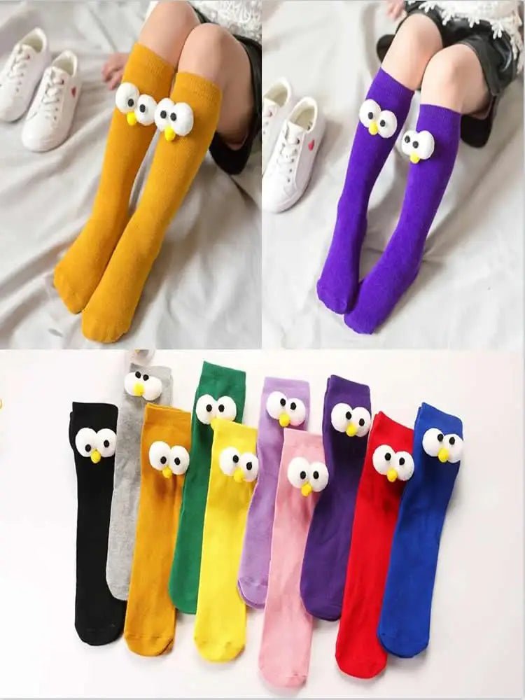 Women's 3D Eyes Funny Kawaii Socks - Harajuku Designer Cute Happy Gift Socks - lily supply