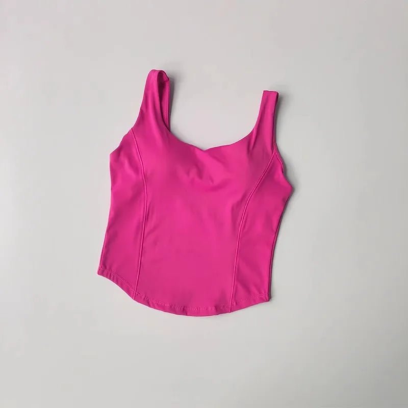 Women Sexy Sports Bra Crop Tops Tube Top Bra Female Streetwear Sleeveless Camis Seamless Sport Lingerie Tee Crop Top Sports Vest - lily supply