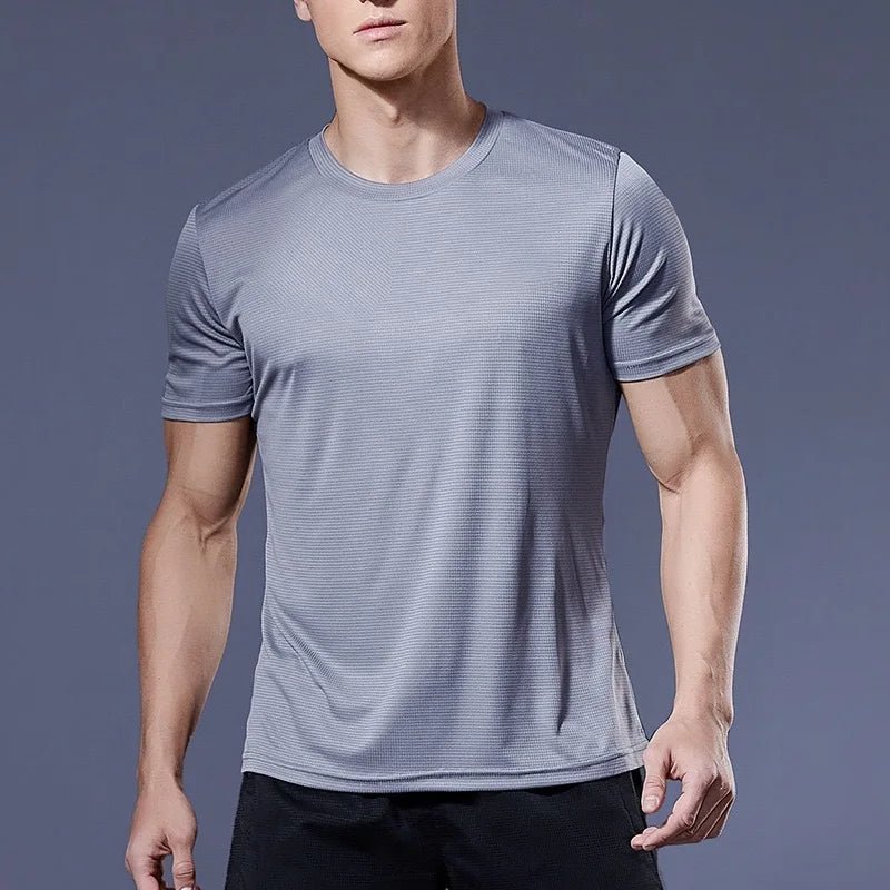 Men's Quick - Dry Compression Running T-Shirt – Gym & Fitness Jogging Top - lily supply
