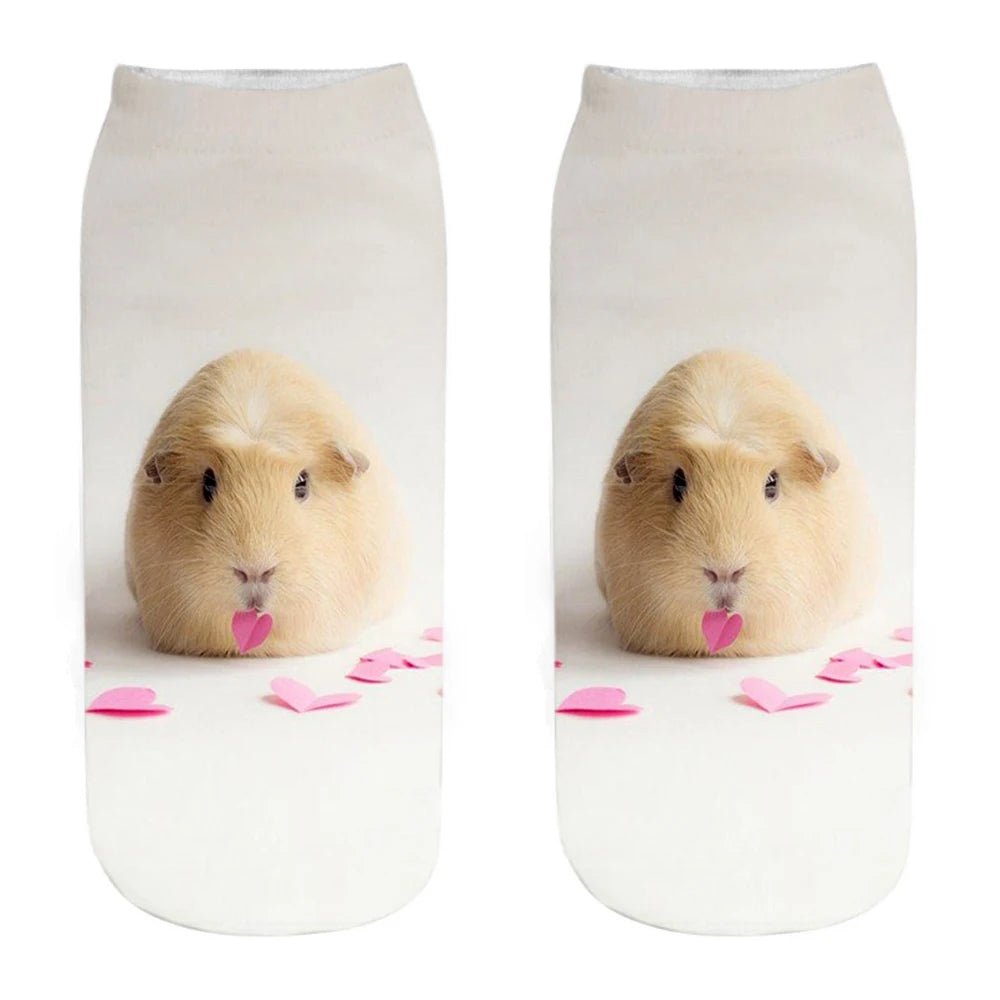 Women's 3D Animal Print Kawaii Funny Socks – Novelty Casual Socks - lily supply
