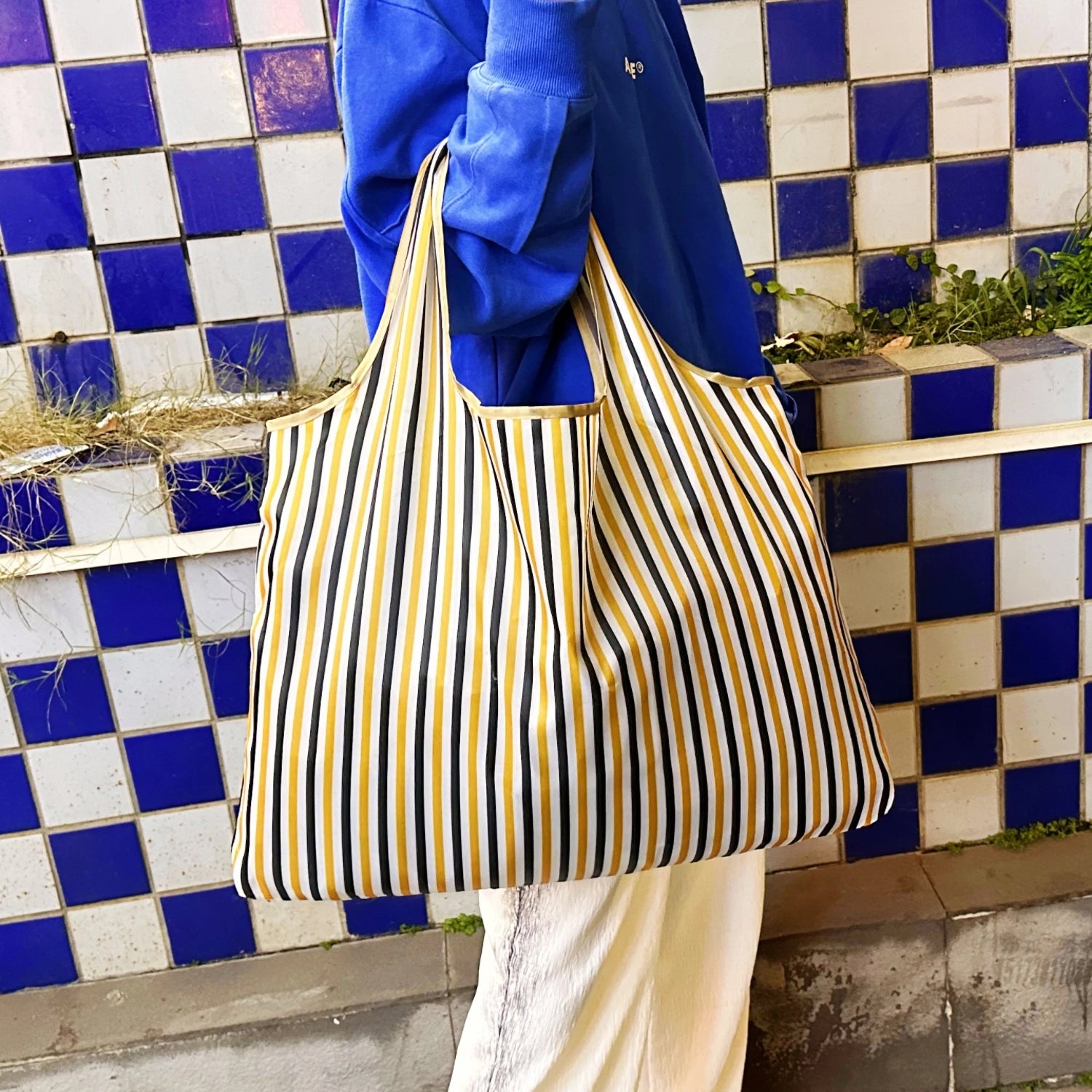 Lightweight Foldable Tote Bag - Printed Pattern Shopping Bag
