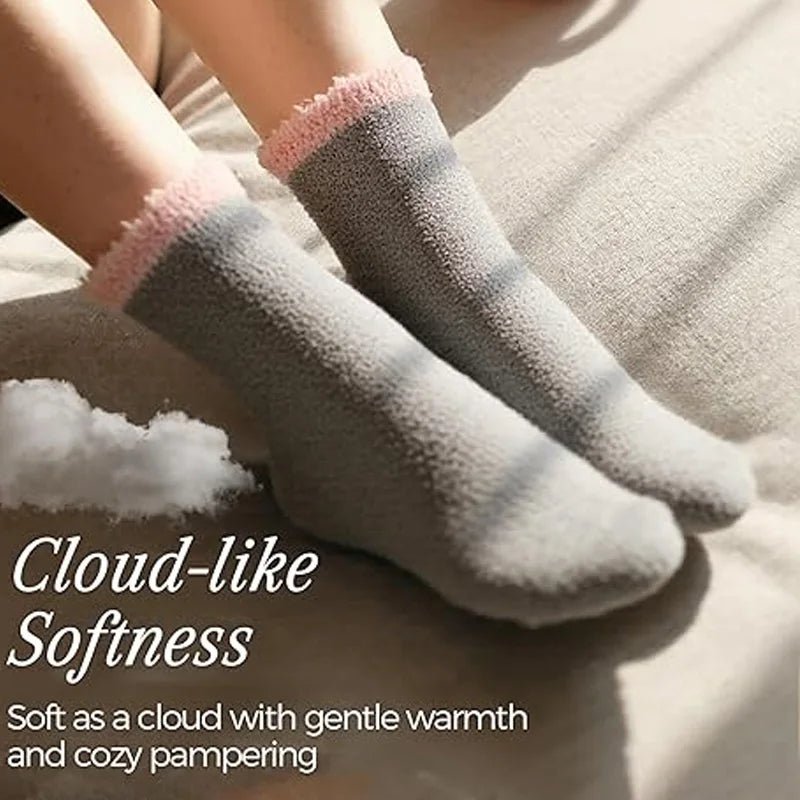 Women's Warm Plush Thick Casual Socks – Cosy Fluffy Winter Socks - lily supply