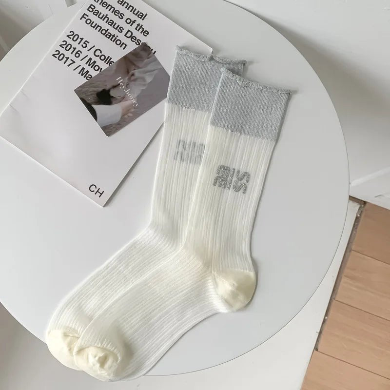 Women's Ballet Lace Glass Wire Transparent Socks – Sheer Ankle Socks - lily supply
