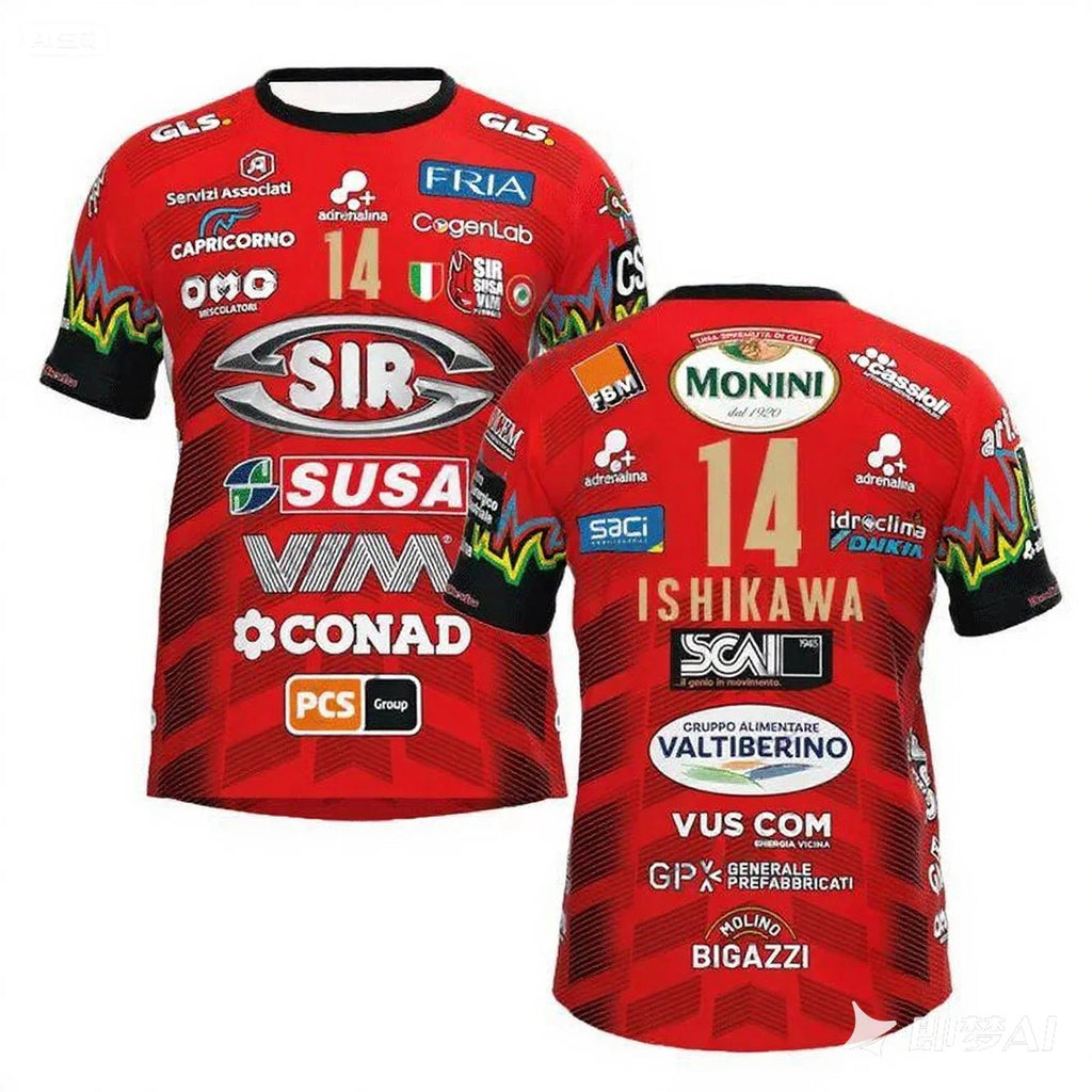 Sir Safety Perugia 14 Volleyball Jersey – Unisex Fan Shirt - lily supply