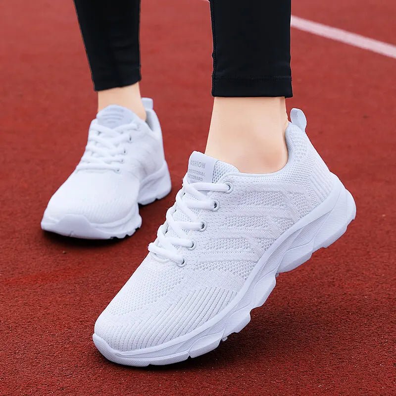 New Sneakers Women Casual Shoes Fashion Breathable Walking Mesh Flat Shoes Women 2024 Tenis Feminino White Ladies sports Shoes - lily supply
