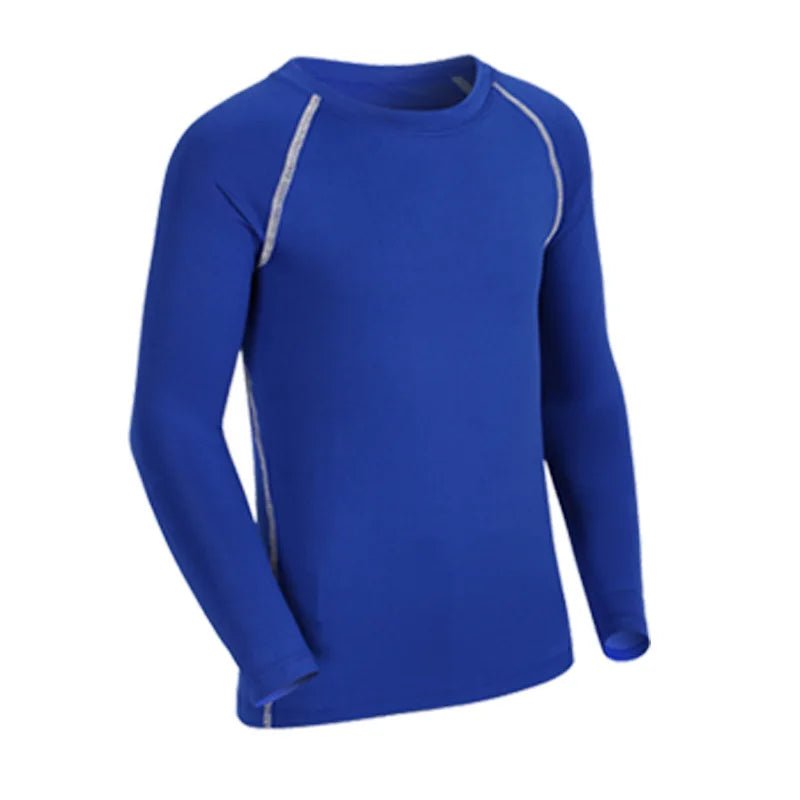 Kids Children Boy Girl Running Long T Shirt Fitness Sport Basketball Football Gym Sportswear Soccer Hiking Undershirt jerseys 6 - lily supply