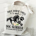 Women's Horse Print Canvas Large Capacity Tote Bag