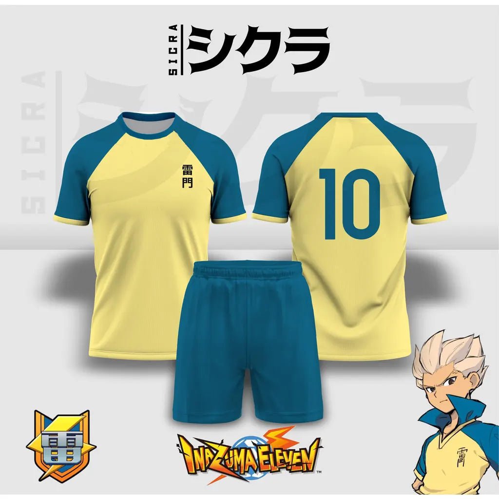 Anime Reimen Football Club 3D Sports Quick - Dry Men T-Shirt Shorts Harajuku Team Jersey Outdoor Street Fitness Casual Pants Set - lily supply