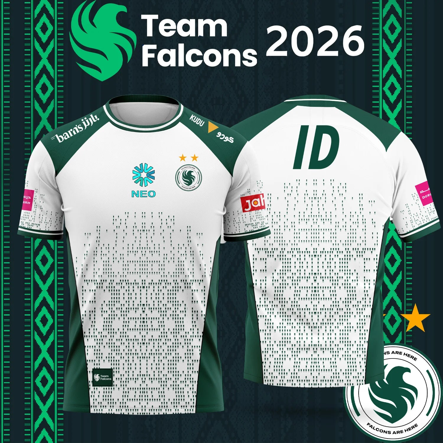 2026 New TEAM Falcons Esports Team Jersey Men and Women Summer Casual Short Sleeve for Gaming Enthusiasts - lily supply