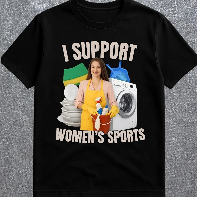 Men I Support Women's Sports T Shirt Unisex Women Oversize Tee Streetwear Casual Short Sleeve Funny Sarcastic Humor Gen Z Humor - lily supply