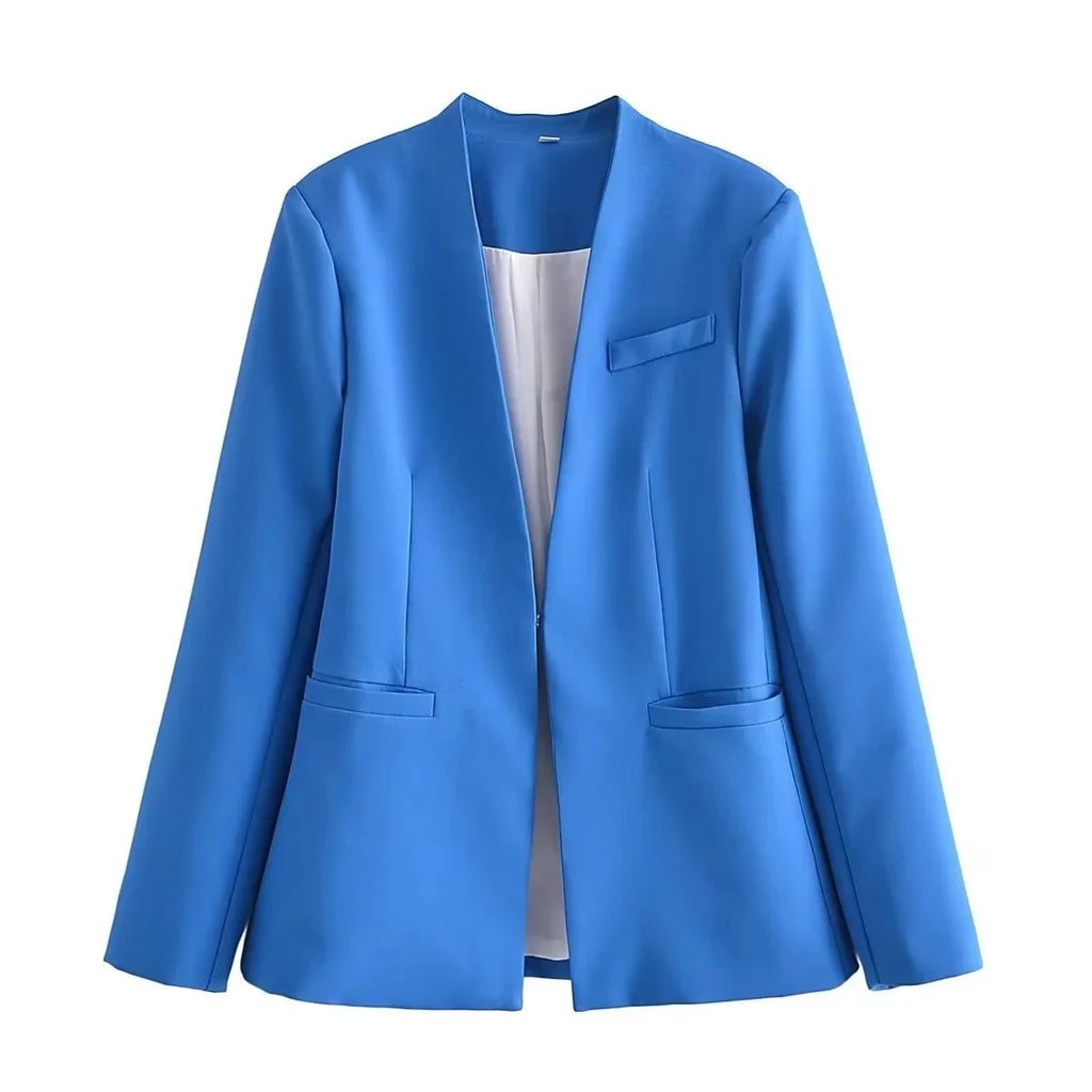 KONDALA Women's Blazer & Wide Leg Pants Set