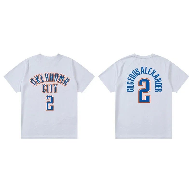 SGA, Williams & Holmgren Basketball Jersey – Casual Short Sleeve Fan Shirt - lily supply