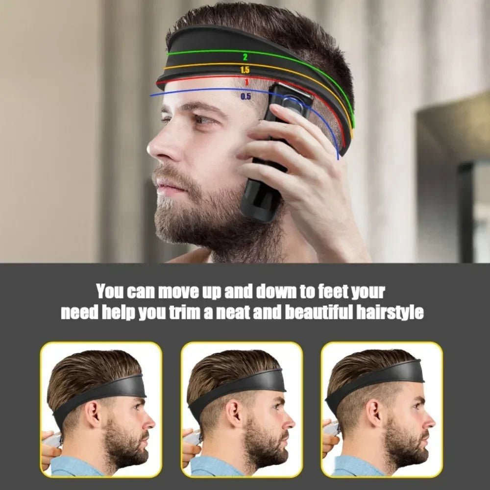 DIY Hair Cutting Guide - Silicone Neckline Shaving Template - lily supply
