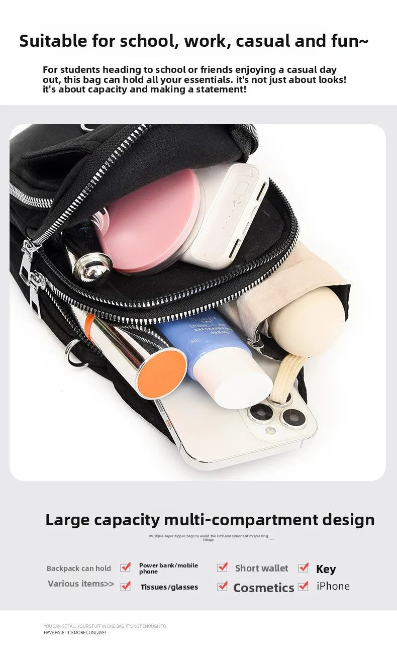 Women's Lightweight Phone Crossbody Tote Bag - Multi - Pocket Daily Outing Bag - lily supply