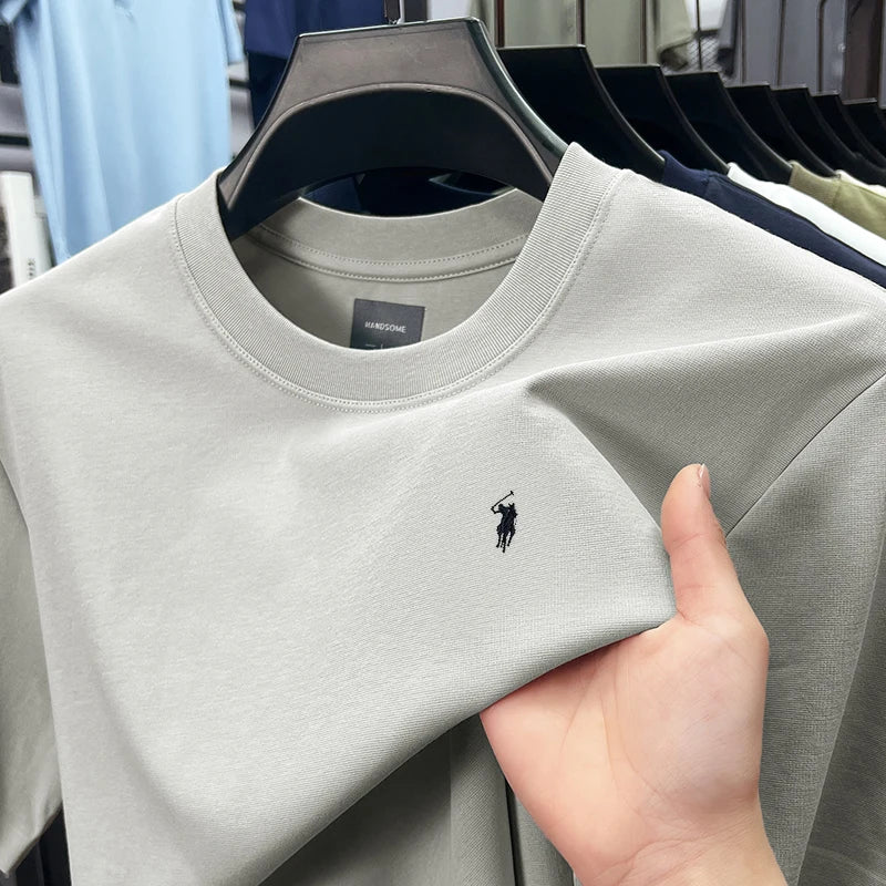 Men's 100% Cotton Breathable Round Neck T-Shirt