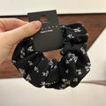 Leopard Print Oversized Scrunchie - Retro Elastic Hair Tie - lily supply
