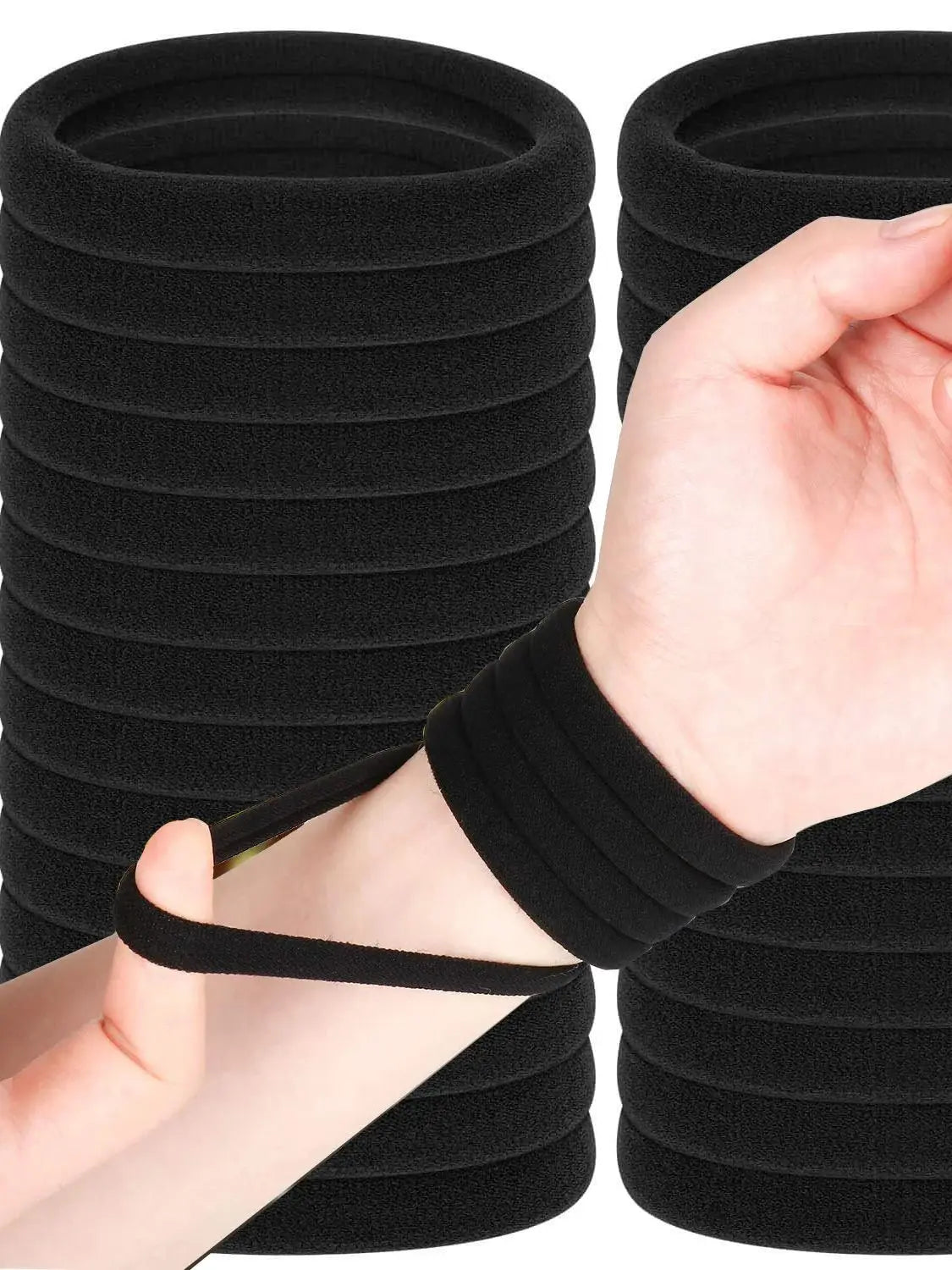 Kids Elastic Hair Bands - Sweet Scrunchie Rubber Band Hair Ties for Girls - lily supply