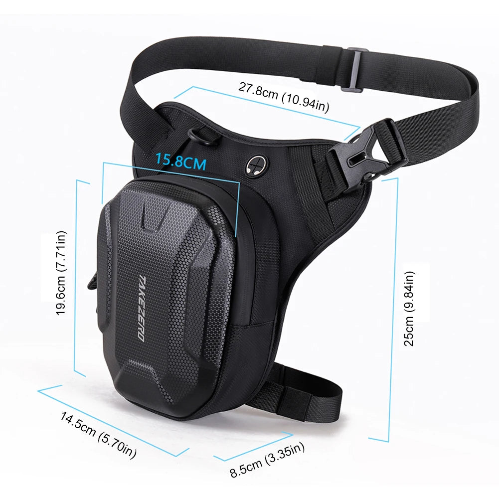 Travel Bag Motorcycle Leg Side Bag Waterproof Motorbike Waist Leg Bag Men Women Hip Bum Pack Outdoor Sports Casual Fanny Pack
