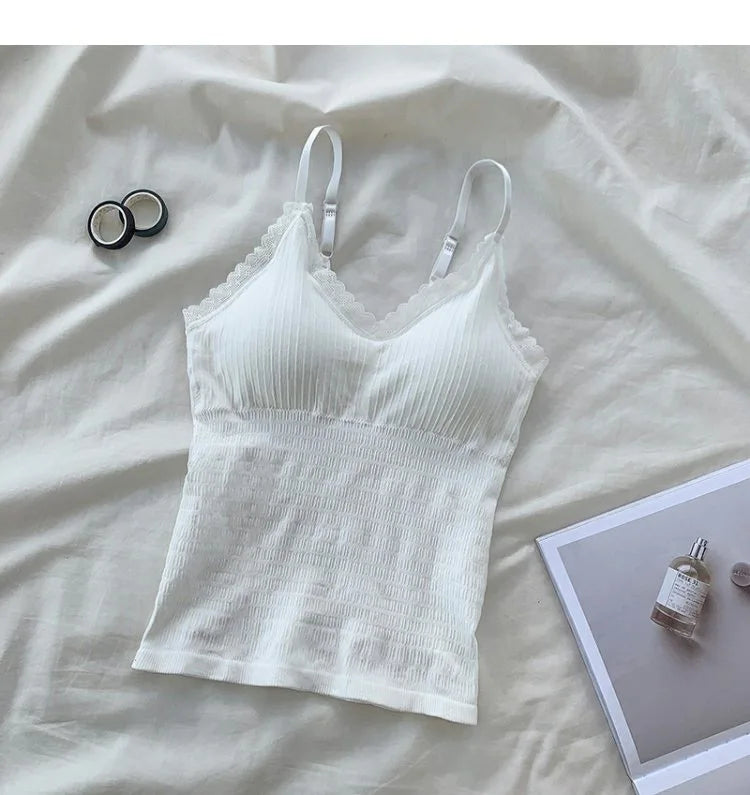 Women's Lace Padded Camisole Vest Top