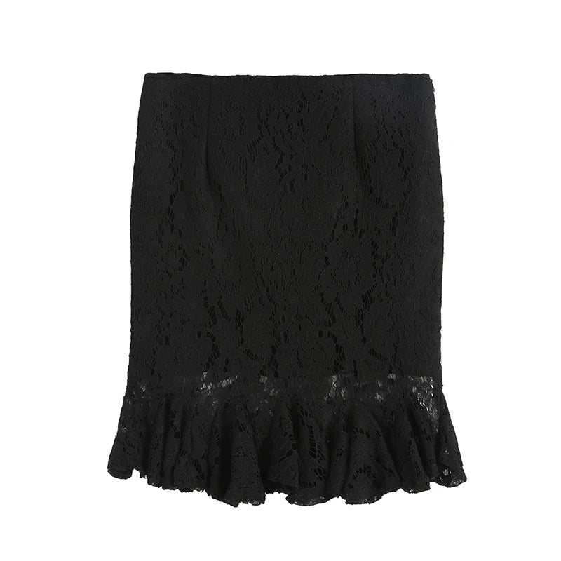 Office Lace Pencil Skirt