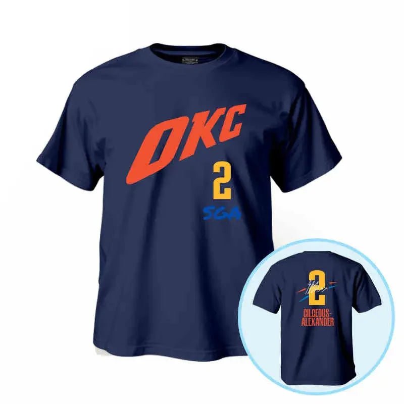 SGA, Williams & Holmgren Basketball Jersey – Casual Short Sleeve Fan Shirt - lily supply
