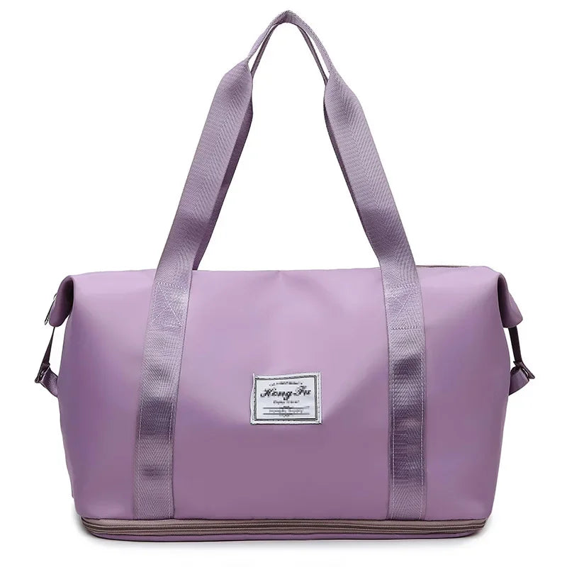 Carry On Travel Duffle Bag Nylon Waterproof Sports Gym Tote Bags for Women Large Capacity Storage Luggage Handbag 2026
