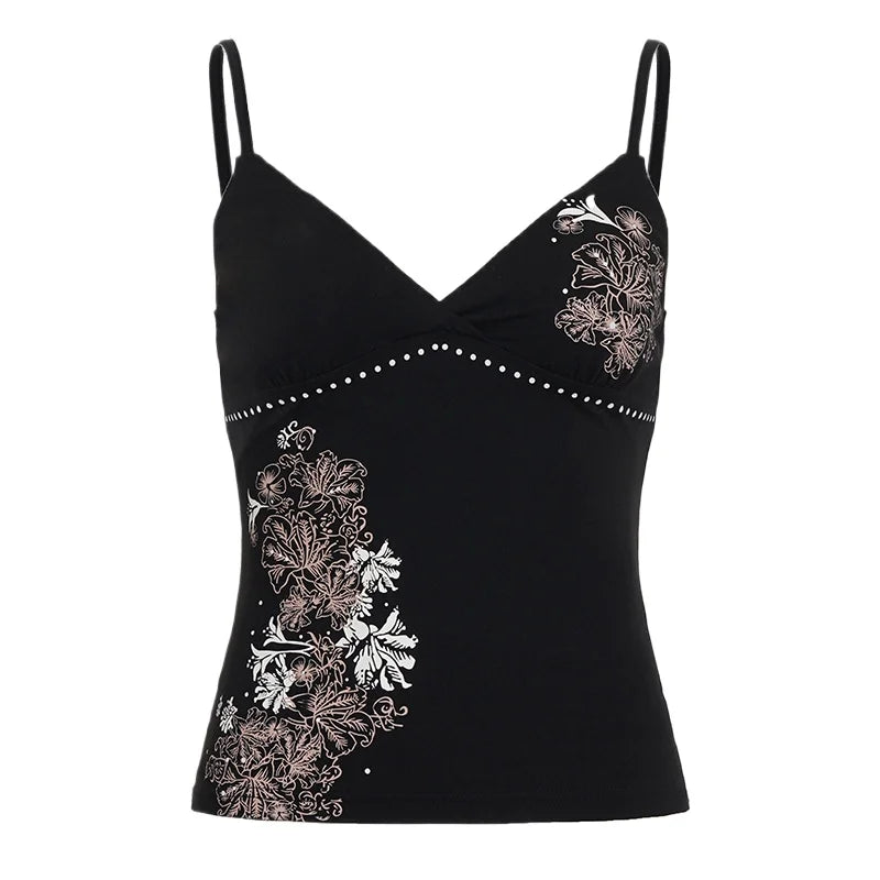 Women's Vintage Flower Graphic Camisole