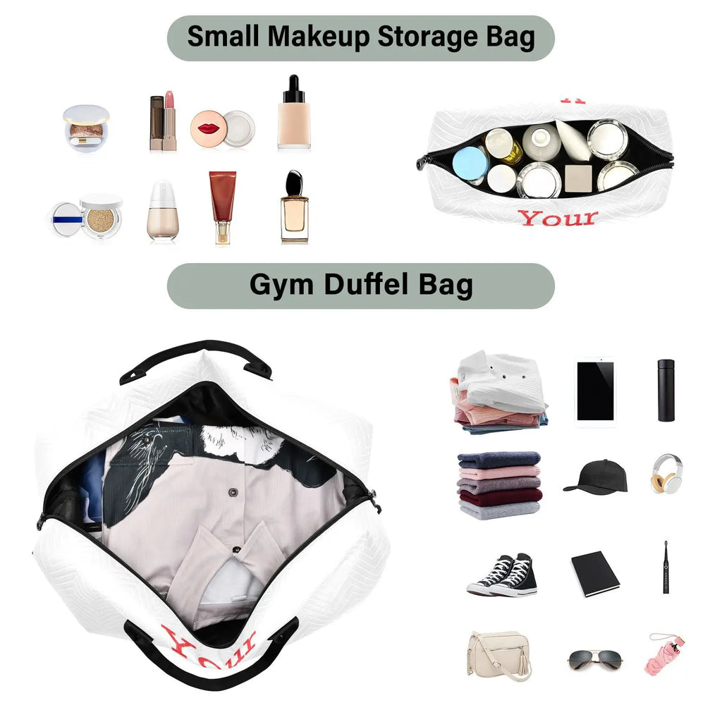 Weekender Bags for Women Custom images Large Overnight Bag Sports Travel Duffel Bag Carry on Luggage Bag For Travel Business Gym