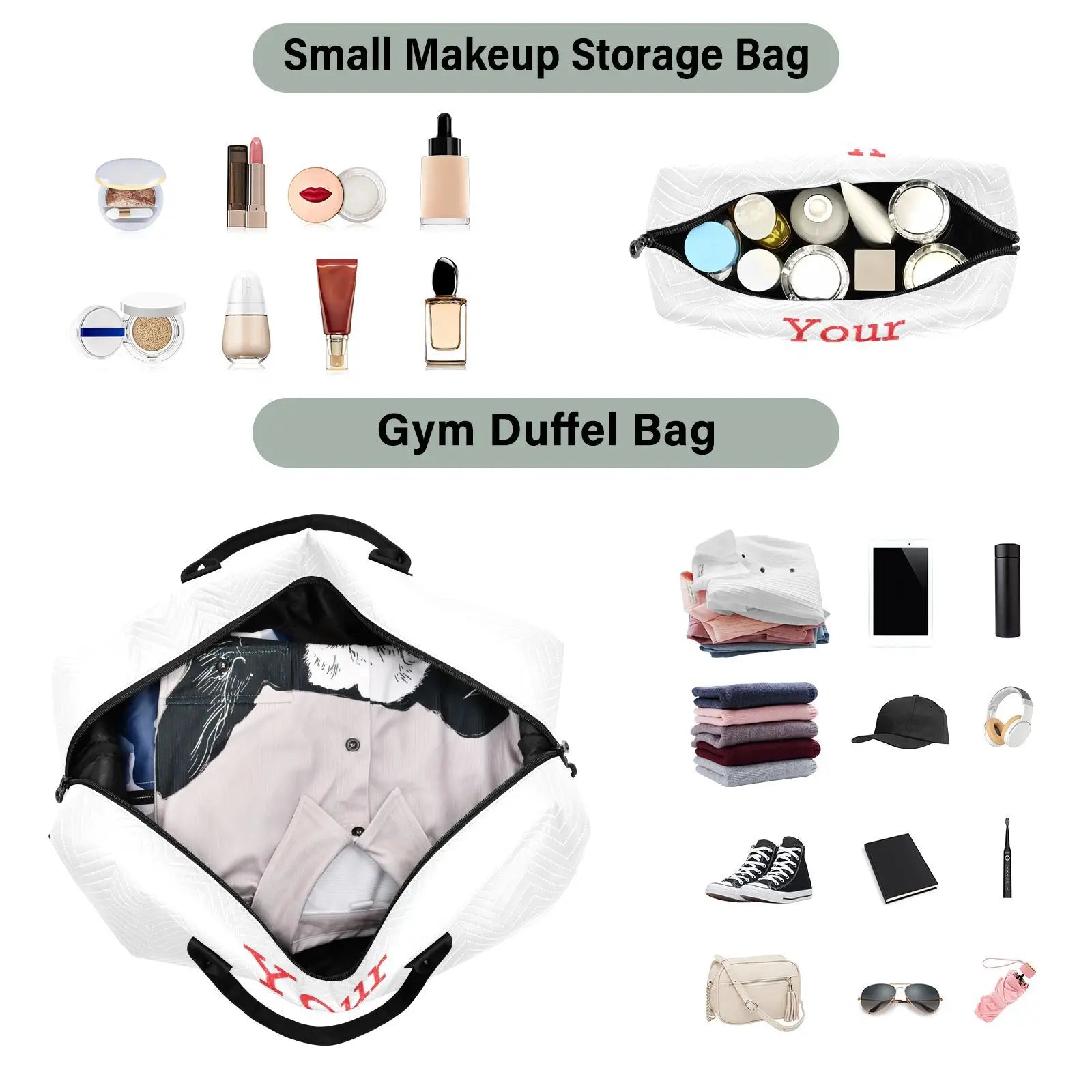 Weekender Bags for Women Custom images Large Overnight Bag Sports Travel Duffel Bag Carry on Luggage Bag For Travel Business Gym